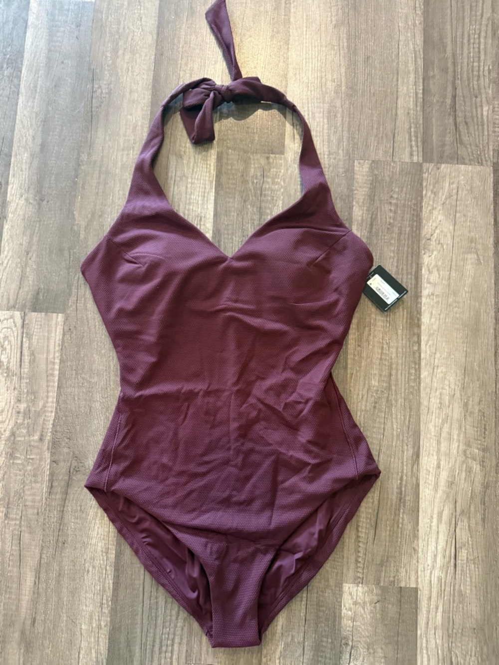 Spanx Women's One Piece Swimsuit In A Rich Mulberry - Picture 4 of 9